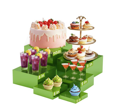 Custom acrylic parties buffet nesting risers FSK-288