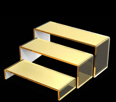 Custom acrylic 3-tier shoes risers stands SSK-091
