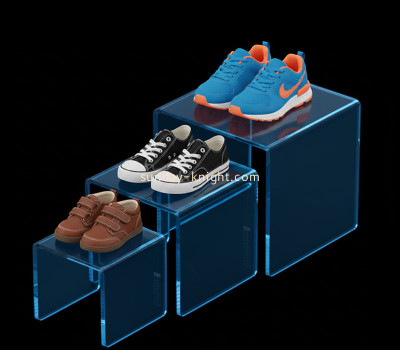 Custom acrylic 3-tier boys shoes display risers SSK-090