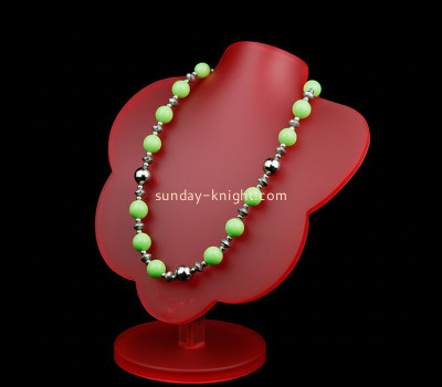 Custom acrylic necklace bust display stand JDK-790