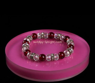 Custom acrylic round bead bracelet display block JDK-795