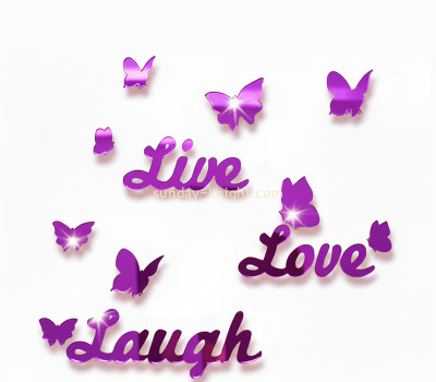 Custom acrylic wall decor 3D mirror stickers MAK-170