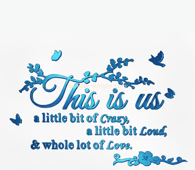 Custom acrylic wall DIY letters mirror stickers MAK-174