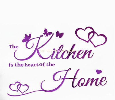 Custom acrylic wall decor mirror stickers MAK-172