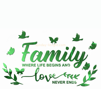 Custom acrylic wall DIY family mirror stickers MAK-175