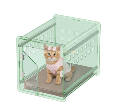 Custom acrylic indoor cat crate side table PCK-206