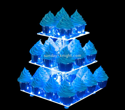 Custom acrylic Bar LED cupcake stand holder LDK-189