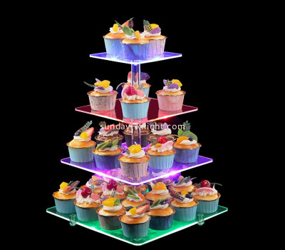 Custom acrylic party LED cupcake stand holder LDK-190