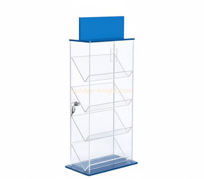 Custom acrylic 4 tiers lockable showcase DBK-1505