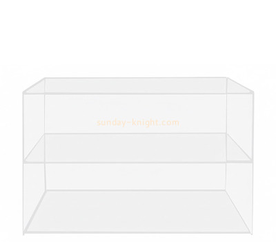 Custom acrylic 2 tiers showcase DBK-1504
