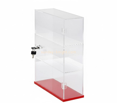 Custom acrylic 3 tiers lockable showcase DBK-1506