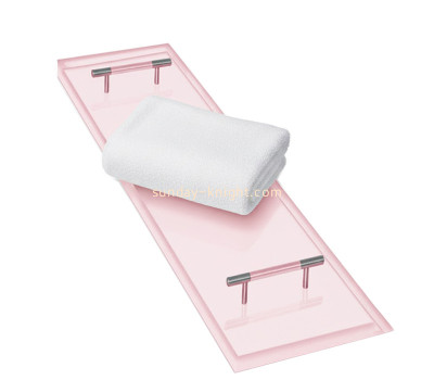 Custom acrylic bathtub tray with handles STK-368