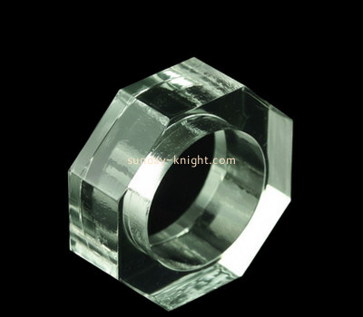 Custom acrylic dinner napkin holder block CAK-419