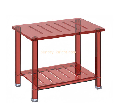 Custom acrylic shower stool with storage AFK-431