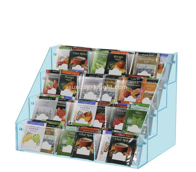 Custom acrylic countertop tea bag 4 layers holders FSK-295