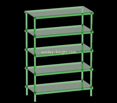 Custom acrylic 5 tiers entryway shoe storage shelf SSK-100