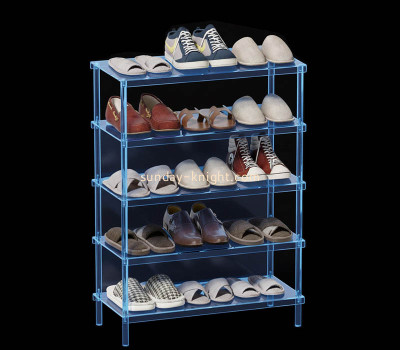 Custom acrylic 5 tiers shoe storage shelf SSK-101
