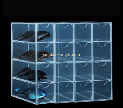 Custom acrylic sunglasses organizer with 16-compartment SDK-151