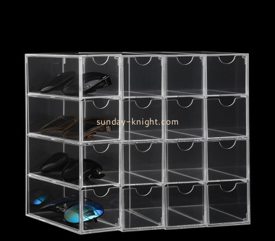 Custom acrylic eyeglasses 16 drawers organizer SDK-152