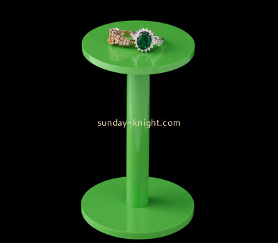 Custom acrylic round pedestal jewelry display riser JDK-803