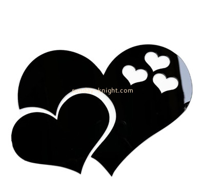 Custom acrylic wall decor hearts mirror stickers MAK-177