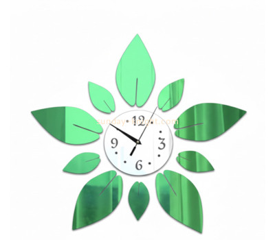Custom acrylic wall decor clock mirror stickers MAK-184