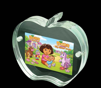 Custom acrylic magnetic apple shape picture frame APK-138