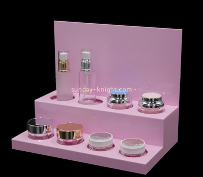 Custom acrylic supermarket skincare display shelf ODK-1252