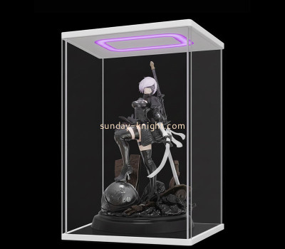 Custom acrylic Popmat Figurs LED display case EDK-158