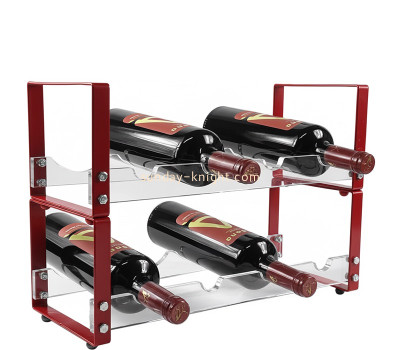 Custom acrylic 2-tier countertop wine rack WDK-307