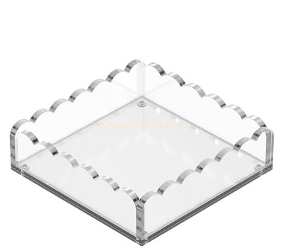 Custom acrylic scalloped edge tray with magnetic mat STK-376