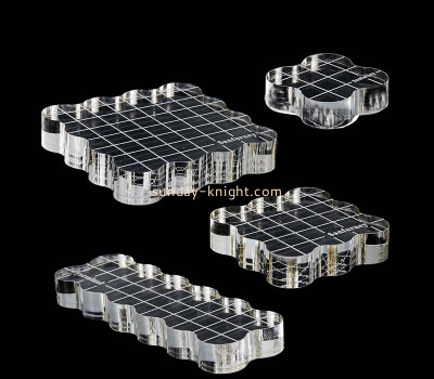 Custom acrylic wavy shape stamping blocks CAK-429