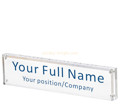 Custom acrylic name position display block ABK-312