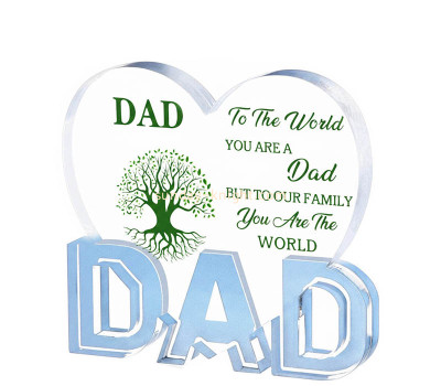 Custom acrylic delicate thanksgiving block gift ABK-316