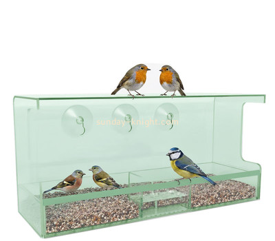 Custom acrylic window bird feeder AFK-438