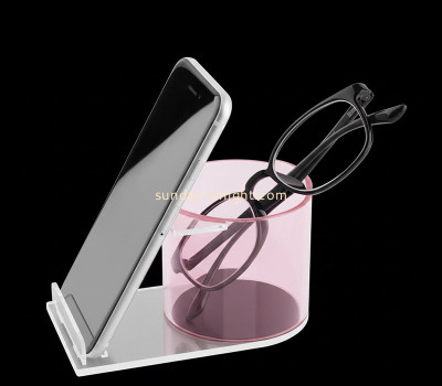 Custom acrylic phone stand with eyeglass holder CPK-230