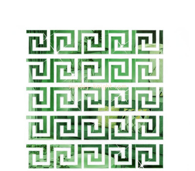 Custom acrylic wall DIY tiles border mirror stickers MAK-190