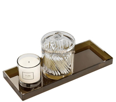 Custom acrylic bathroom vanity tray HCK-287