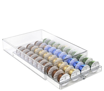 Custom acrylic coffee pods drawer box AHK-141