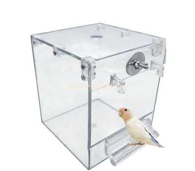 Custom acrylic hanging bird bath cage PCK-220