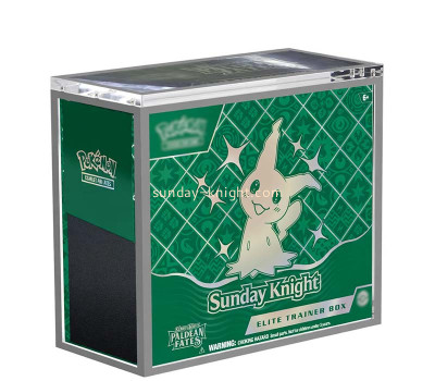 Custom acrylic pokemon cards box with magnetic lid DBK-1521