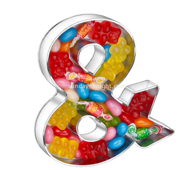 Custom acrylic ampersand-shaped candy box DBK-1524