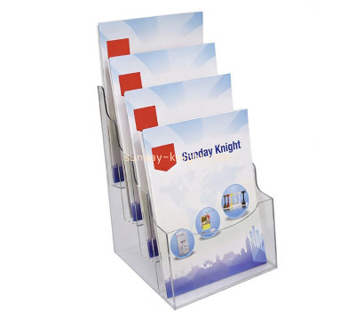 Custom acrylic 4-tiers tabletop brochure holders BHK-947