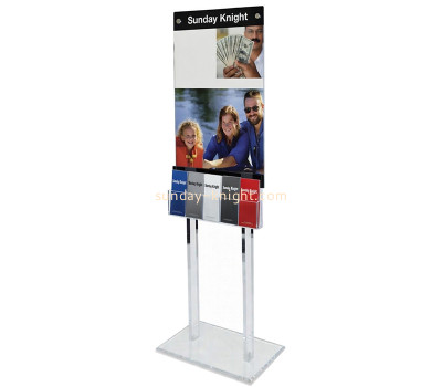 Custom acrylic floor stand brochure holders BHK-949