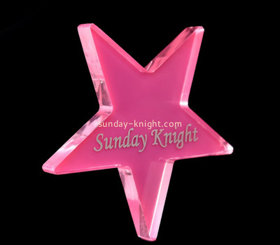 Custom acrylic five-pointed star 3D block CAK-436