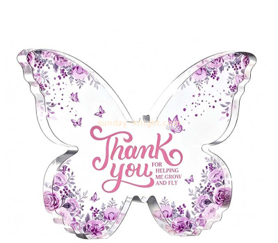 Custom acrylic butterfly shape souvenir block ABK-320