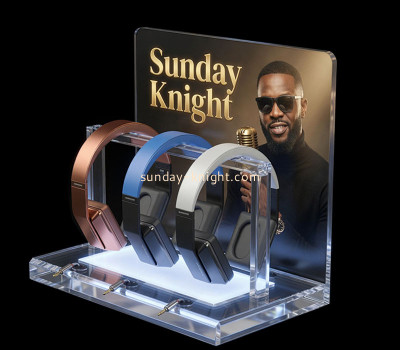 Custom acrylic headphone headset LED display stand CPK-239