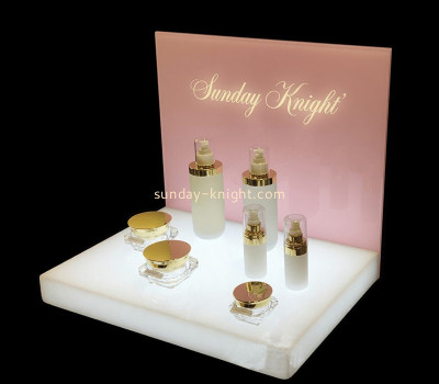Custom acrylic skincare illuminated display stand LDK-209