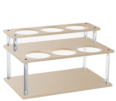 Custom acrylic 2 tiers coffee syrup holder stand WDK-318