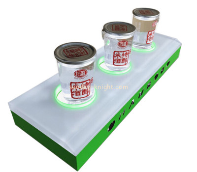 Custom acrylic LED wine bottle display stand WDK-317